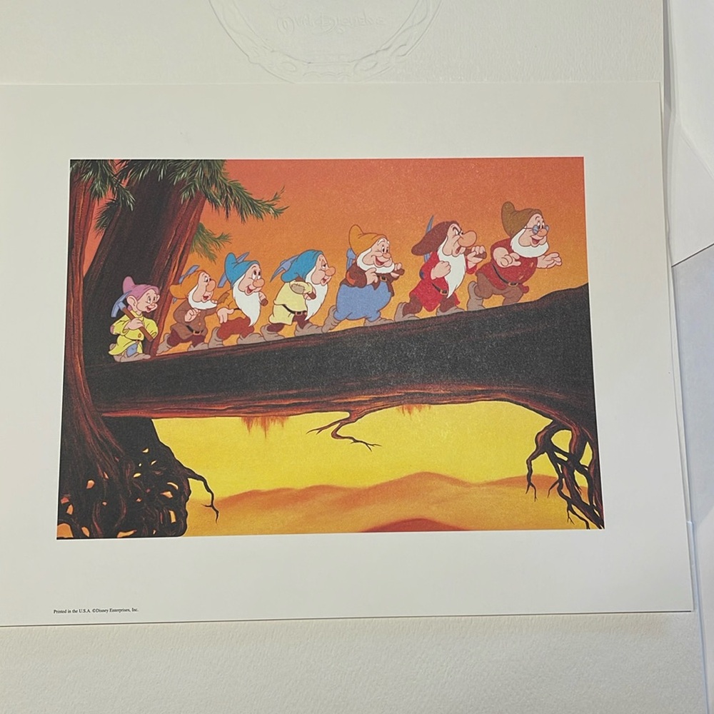 7 Dwarfs lithograph